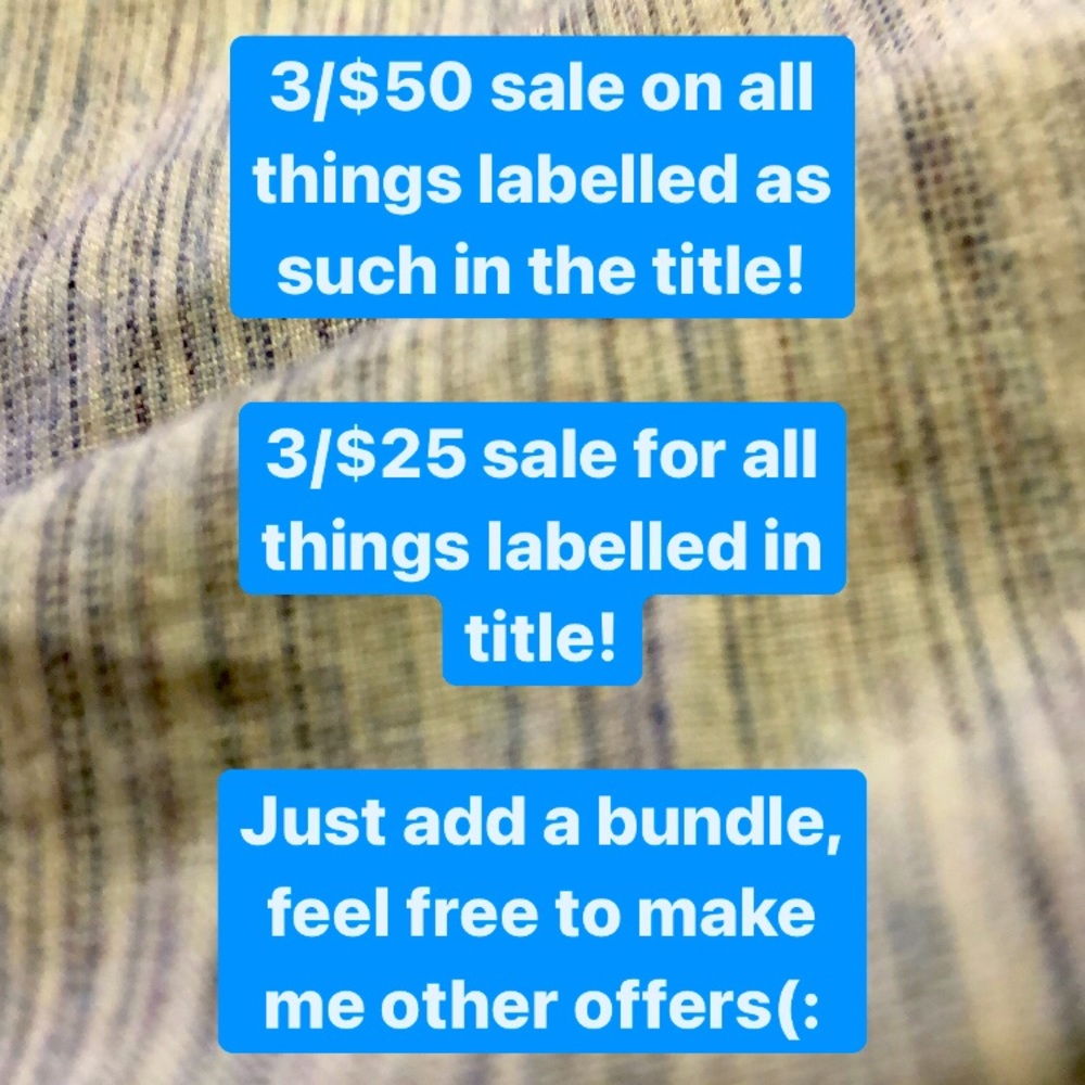 Sales! Closet clean out! Spring cleaning!